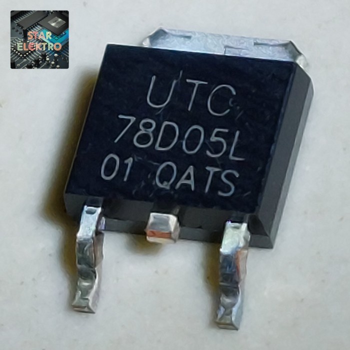 3 Buah 3Pcs 78D05L UTC To-252 SMD 78D05L-TN3-R Voltage IC Regulator 5V 78D05