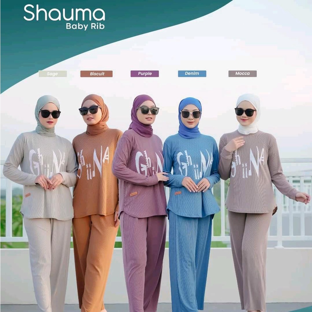 SHAUMA ONE SET BY GHINA FASHION muarifa fashion store one set ghina