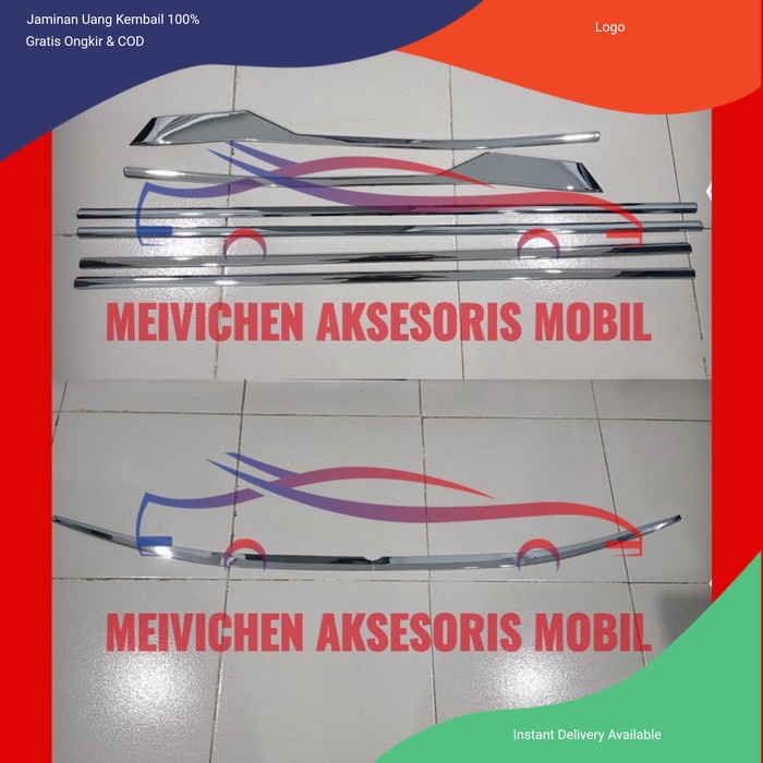 PAKET LIST KACA SAMPING & LIST KACA BELAKANG ALL NEW AVANZA 2021-2022 Aksesoris mobil