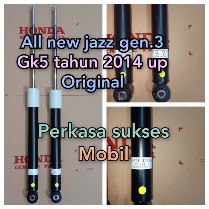 shockbreaker shock absorber honda jazz gk5 belakang tahun 2014 up ori