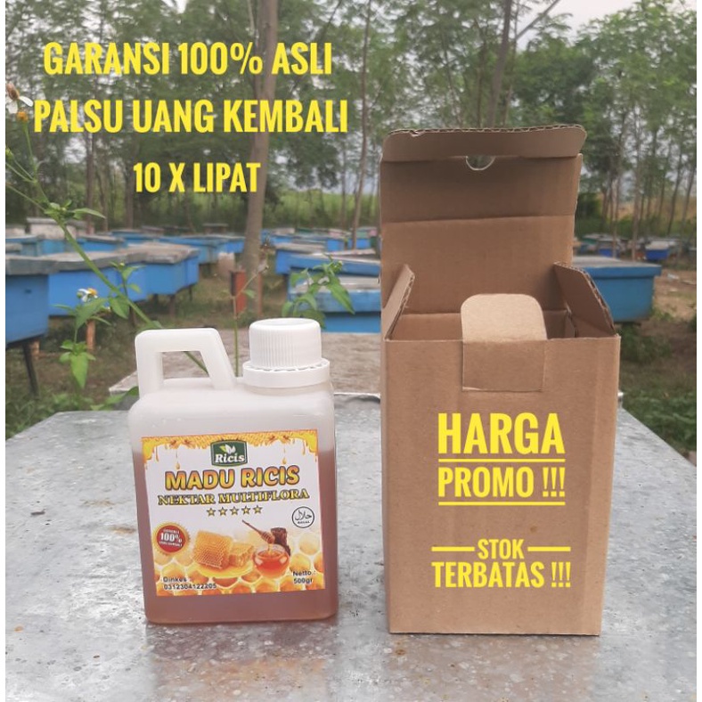 

(Bisa COD) PROMO Madu Murni MADU ASLI MULTIFLORA,madu peras,MADU ASLI MURNI,MADU ALAMI,madu asli madu mentah madu ricis netto500 gram Madu Multiflora