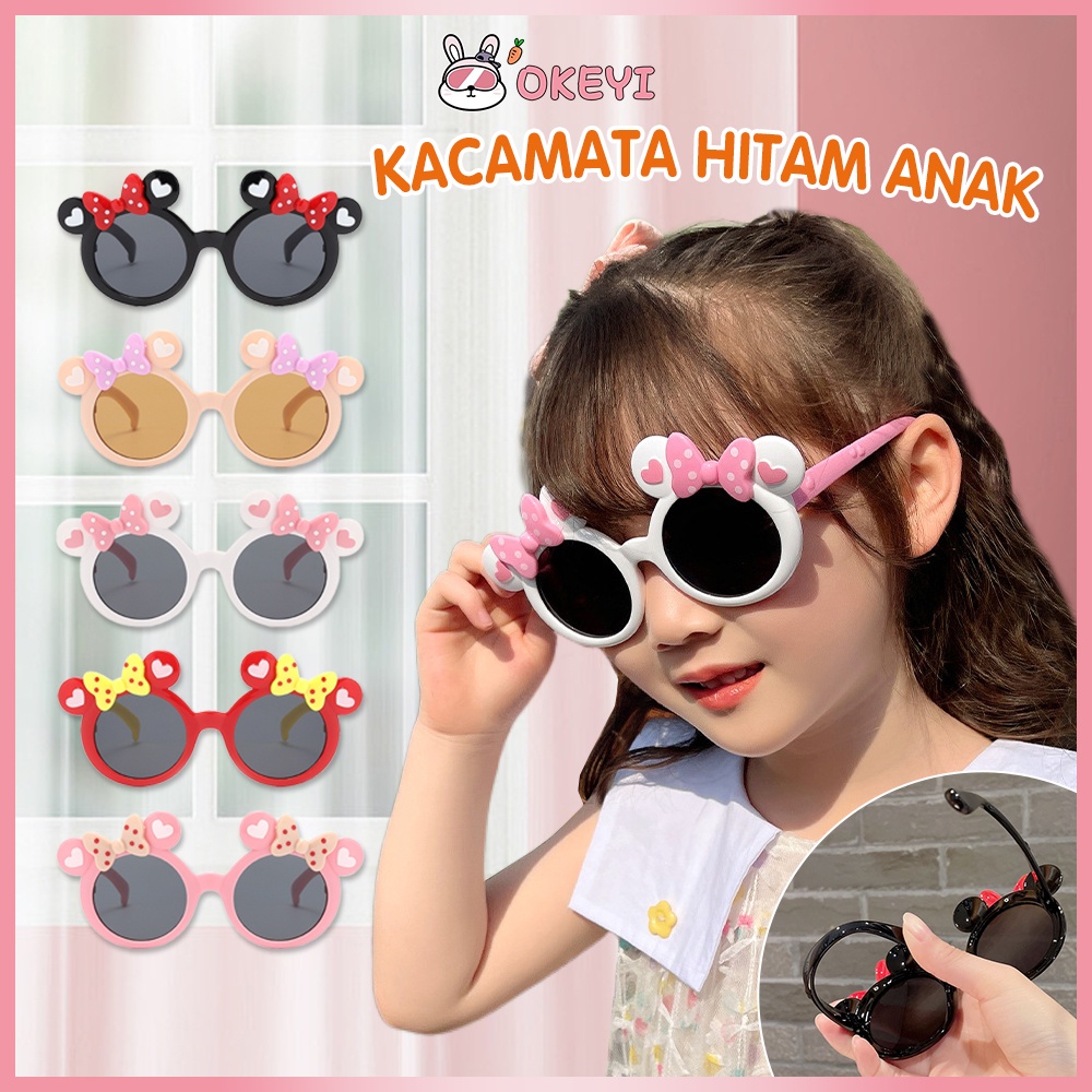 OKEYI Kacamata Hitam Perlindungan Uv Kacamata Anak Laki-Laki Dan Perempuan Sunglasses