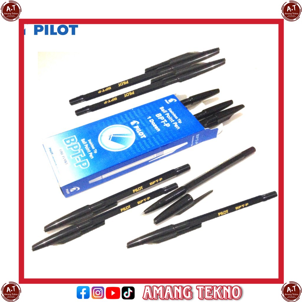 

PULPEN BPTP PILOT HITAM /PEN PILOT WARNA HITAM / BALLPOINT BPTP PILOT / PULPEN WARNA HITAM PILOT/ATK TERMURAH