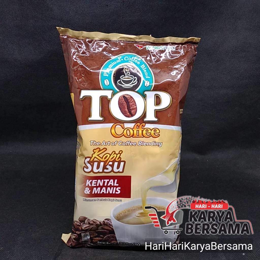 

KOPI BUBUK TOP COFFEE SUSU KENTAL MANIS BAG 10 SACHET X30GR