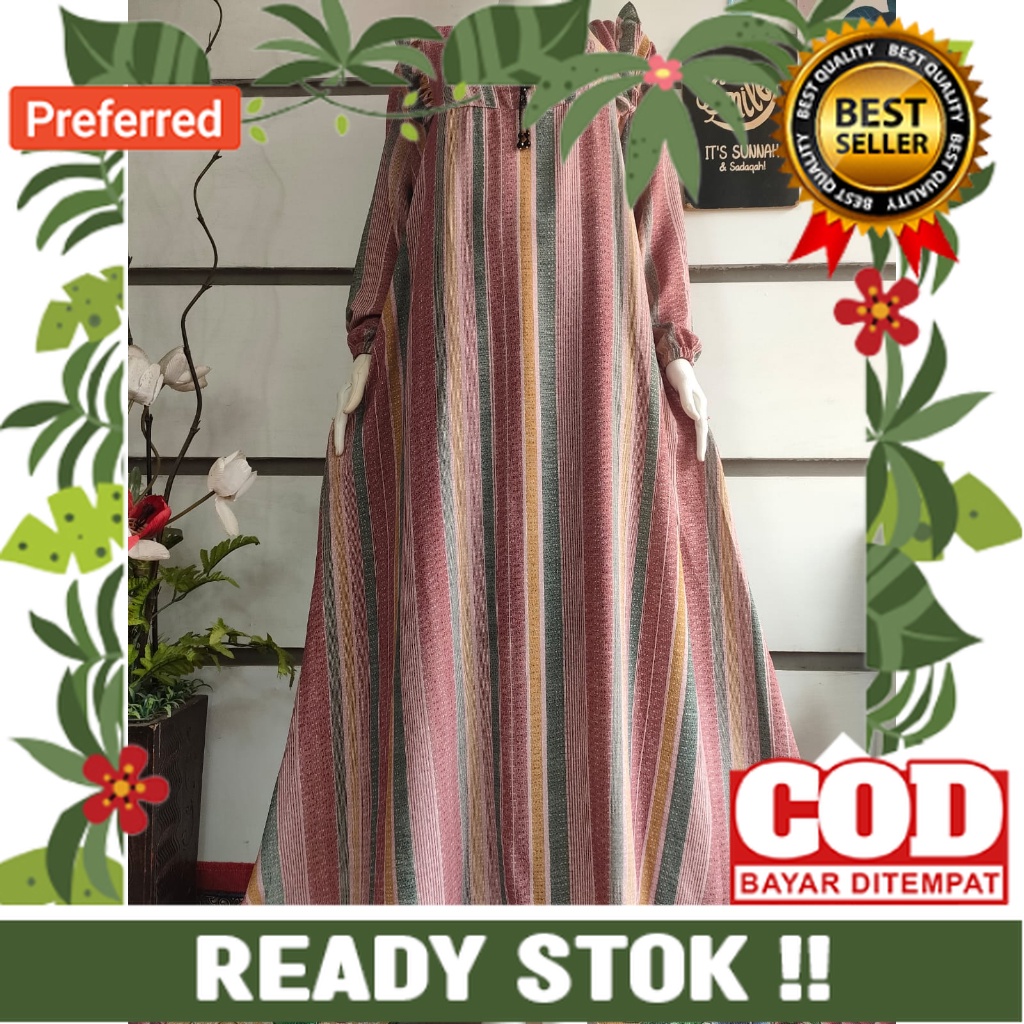 Gamis Salur Cringkle Air Flow Premium Terbaru 2023 Gamis Lebaran Mewah// S M L XL XXL XXL UKURAN ALL