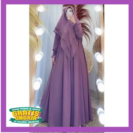 AIS_COLLECTION Grosir Hasanah 8 Varian Busana syari muslimah terbaru arumii hijab / syari muslimah s