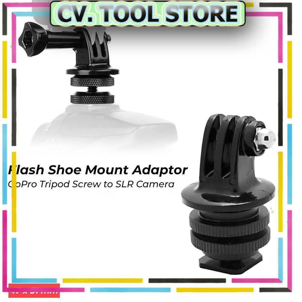 TOOL STORE - Foray M-CG Tripod Screw to SLR Camera Flash Shoe Mount Adaptor GoPro