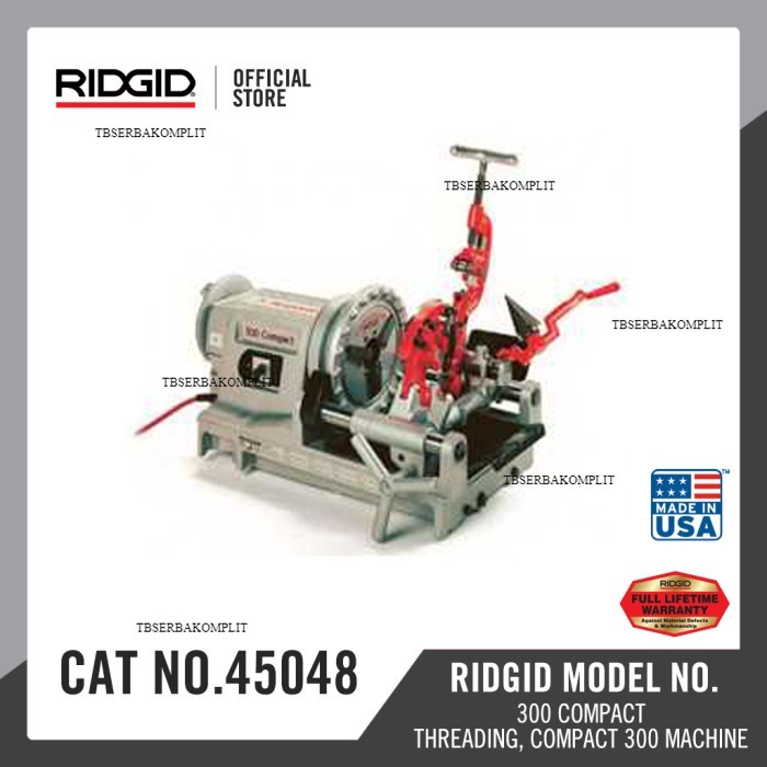 

RIDGID Threading Machine 300C 0.5-2NPTFE-45048