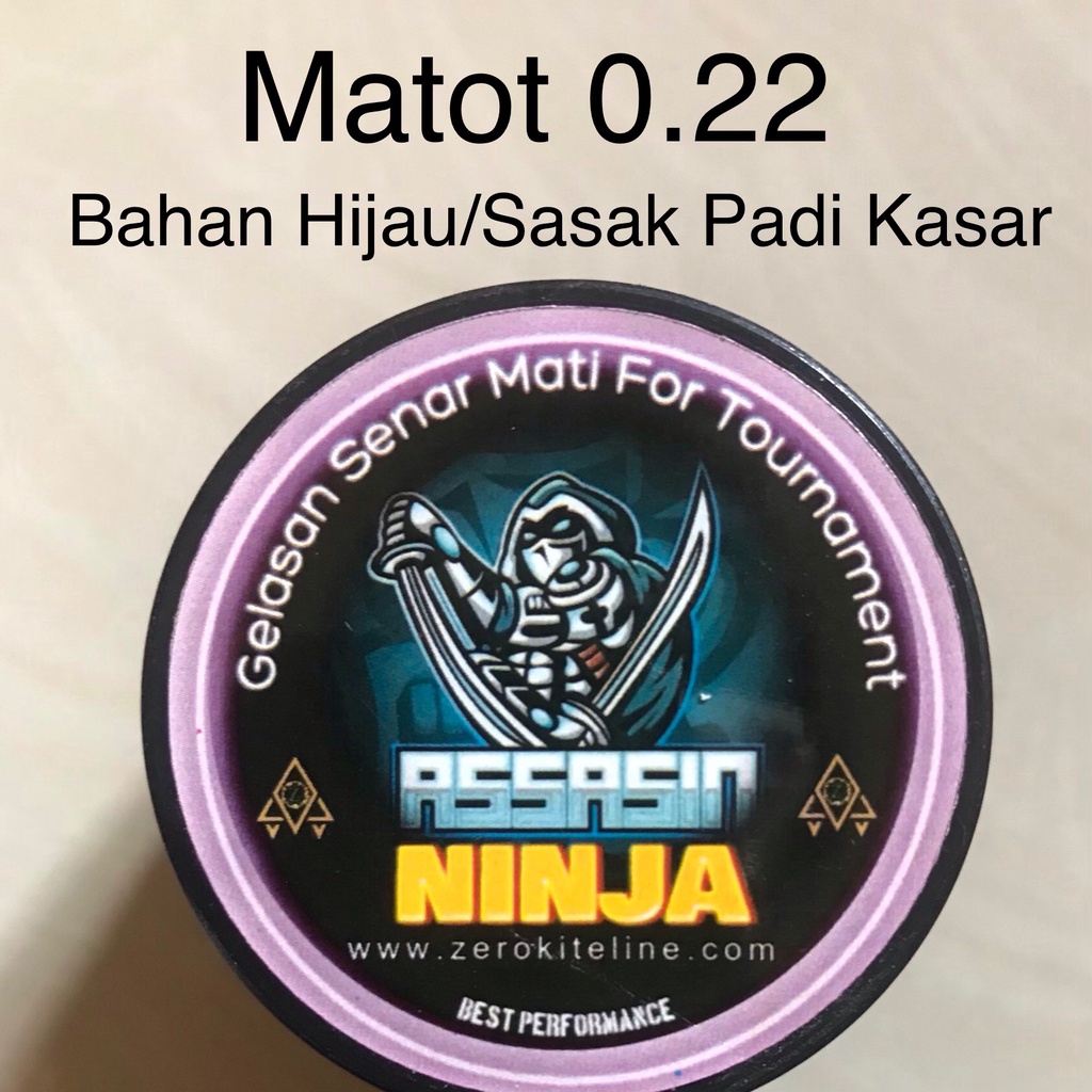 Gelasan Senar Matot Terbaik Ninja Assasin 022 Tajam intuk lomba turnamen layang layang full treatmen