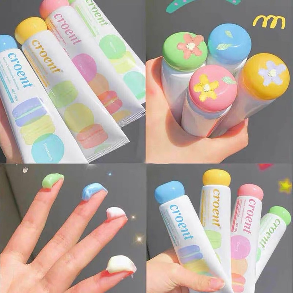 CROENT Korea Pasta Gigi Macaron Memutihkan Gigi Cherry Blueberry Lime Peach Whitening Toothpaste