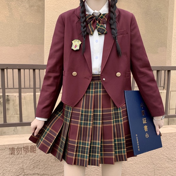 New Year JK [Hawthorn Tree] Original Authentic Uniform Japanese Plaid Skirt Set Stock Pleated Skirt 