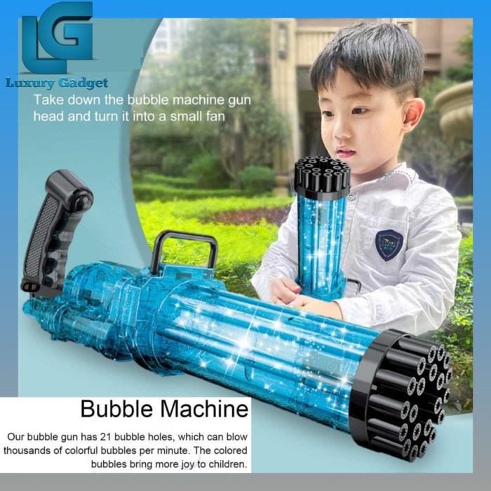 MAINAN BUBBLE AIR GUN SHOOTER TEMBAK BALON GELEMBUNG SABUN OTOMATIS BL