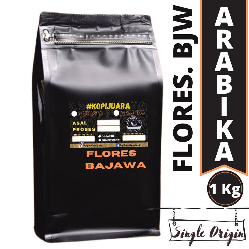 

Kopi Arabika Flores Bajawa 1Kg Kualitas Premium | Roastedbean atau Bubuk |