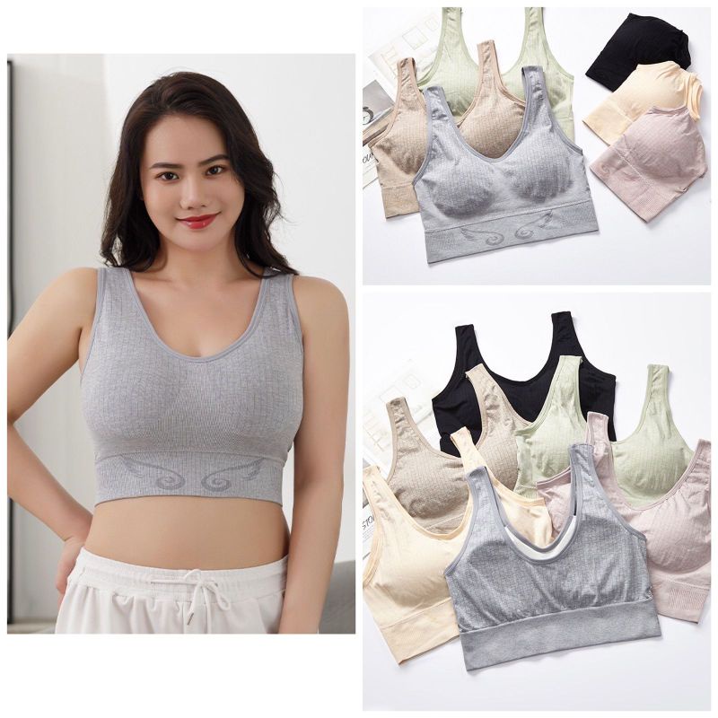 Pakaian Dalam Wanita Big Size Besar Tanpa Kawat Seamless Bra Olahraga Zero Feel Korean Style
