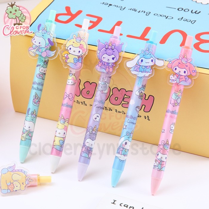

BALLPEN CLIP WITH CUTE CHARACTER metalik lucu murah pulpen ballpaint