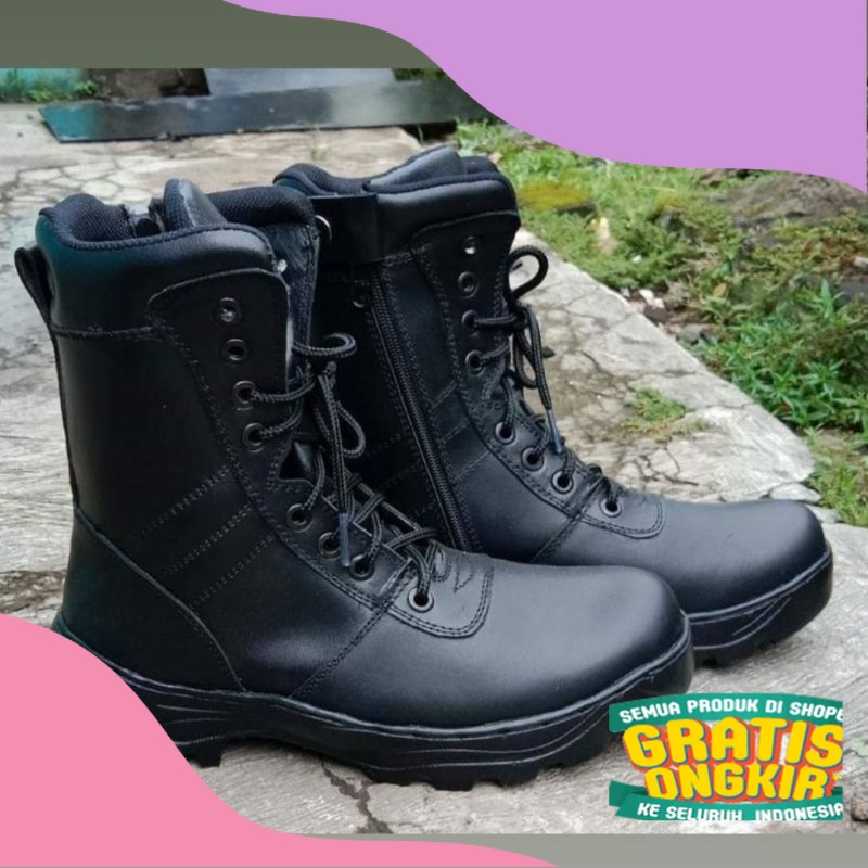 Septu pdl tni sepatu pdl polri sepatu pdl satpam/ tinggi  hak jumbo