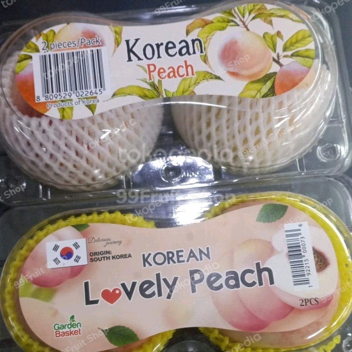 

promo peach white korea mnis / 2 pics