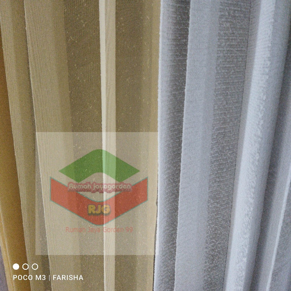 Vitrase Gorden Polos Vitrase Kain Gorden Siang Vitrase Transparan Motif Salju