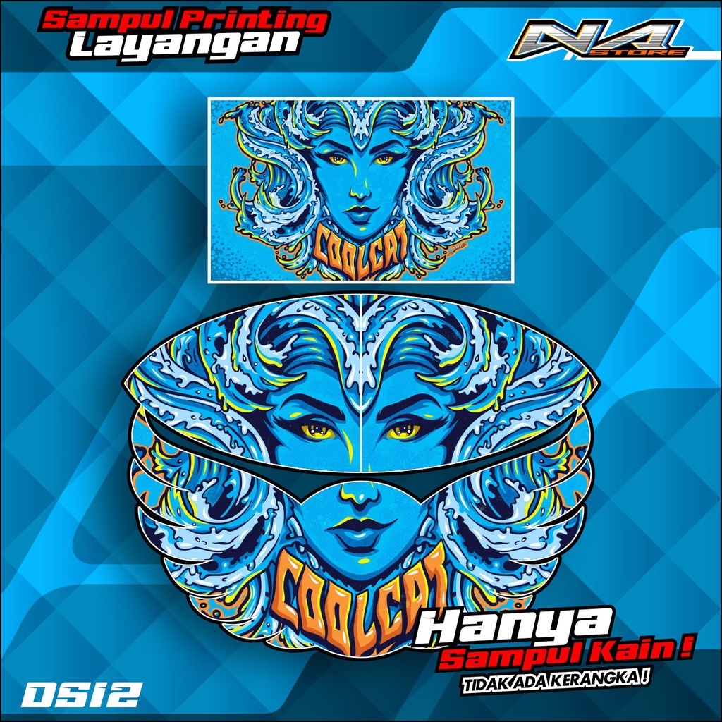 Kain Layangan  Ram Raman , Gapangan Pegon , Gapaangan Ceper  Full Printing   - HANYA KAIN