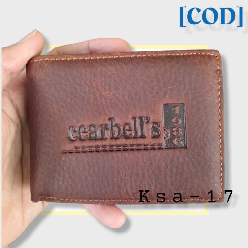 [COD] Dompet Kulit CEARBELL'S COKLAT Original Termurah X Dompet Id Card X Men Wallet Leather