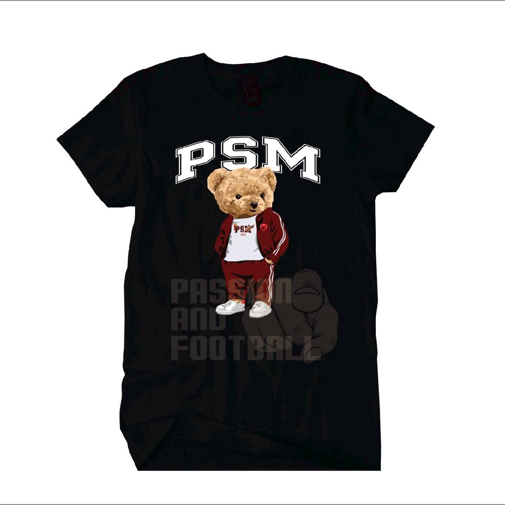 T-SHIRT PSM MAKASSAR BERUANG ( SABLON DTF )