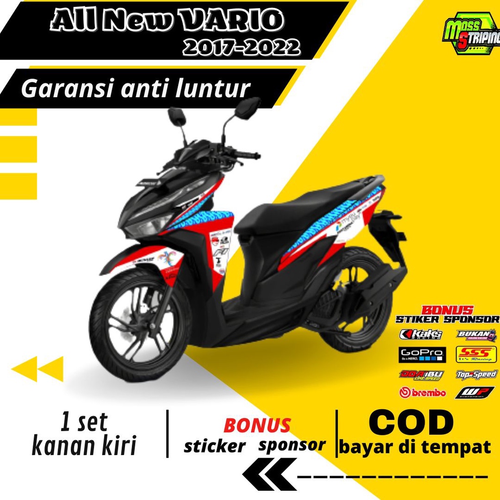 Striping Stiker List Variasi decal Motor all New vario 125 cc - 150 cc 2107 2018 2019  2020 2021 202
