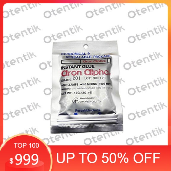 

PROMO/ GUDANG LEM/ ARON ALPHA LEM INSTANT 12G X 6PCS - ARON ALPA INSTANT GLUE - LEM ARON