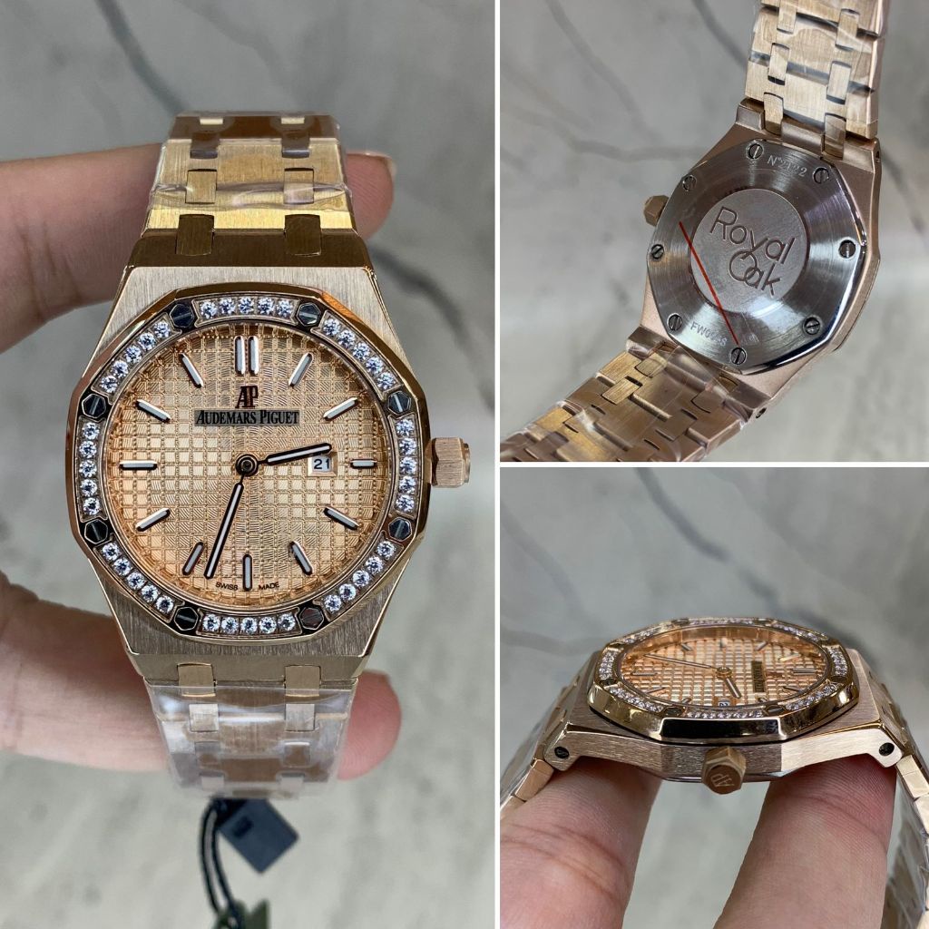 JAM TANGAN WANITA AUDEMARS PIGUET  DIAMOND FULL ROSE GOLD