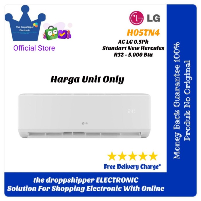 AC LG NEW HERCULES 0.5PK H05TN4 1/2 PK HERCULES MINI AC LG H05TN4
