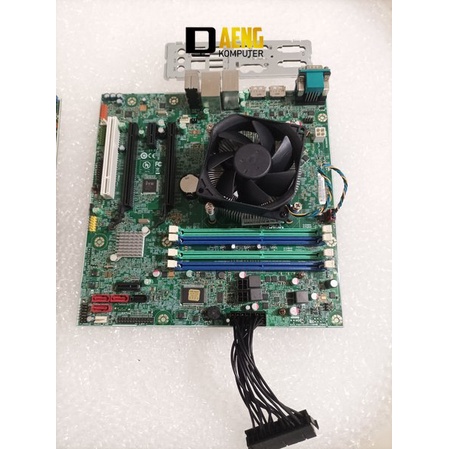 Motherboard Mainboard Mobo Lenovo 1150 gen 4 Sepaket Prosesor Intel Core i7 4770 Lengkap Heatsing Fa
