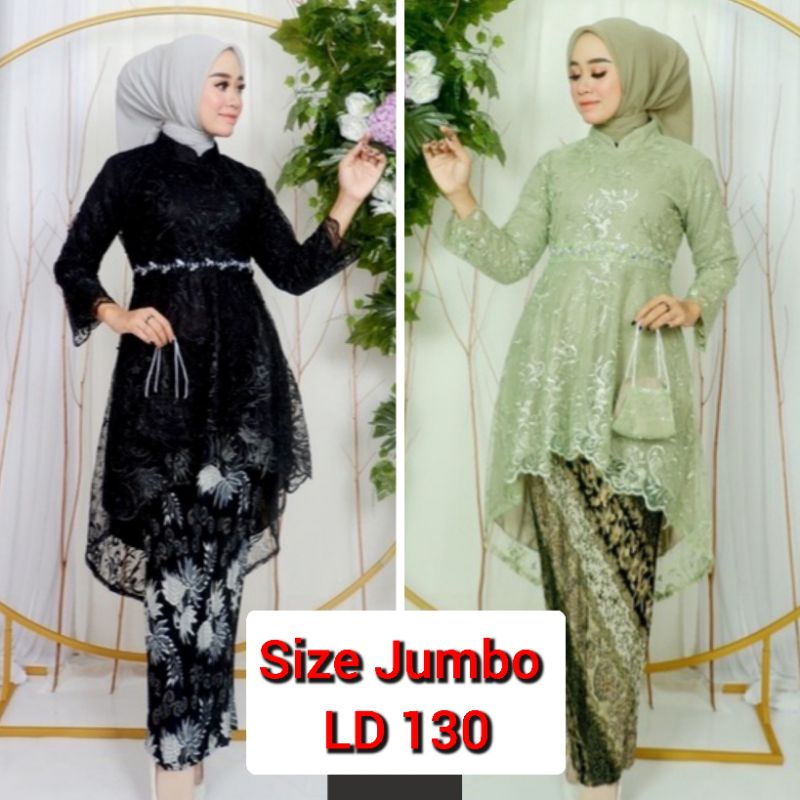 BA Kebaya Modern Kebaya Lesti Payet jumbo XXXL kebaya Hijab Modern Kebaya Tunik Pesta Kebaya Wisuda 