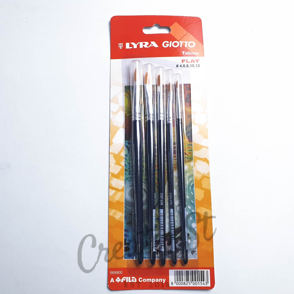 

Kuas Lukis Lyra Giotto FLAT Art Brush SET (4 6 8 10 12)