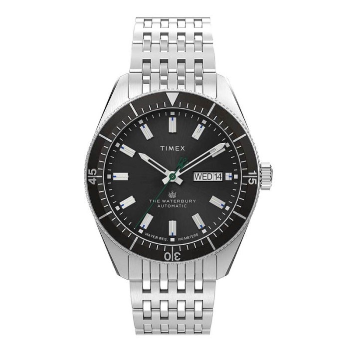 Original 100%!! Jam Tangan Pria TIMEX The Waterbury Dive TW2V24900 AUTOMATIC garansi Resmi 1 Tahun
