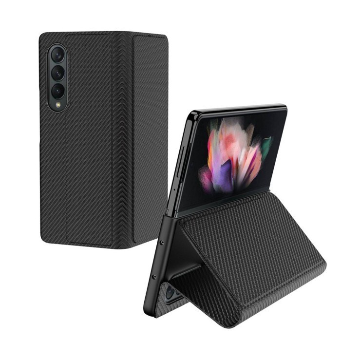 Case Pelindung Hp Samsung Galaxy Z Fold 3 5G Flip Leather GKK Original