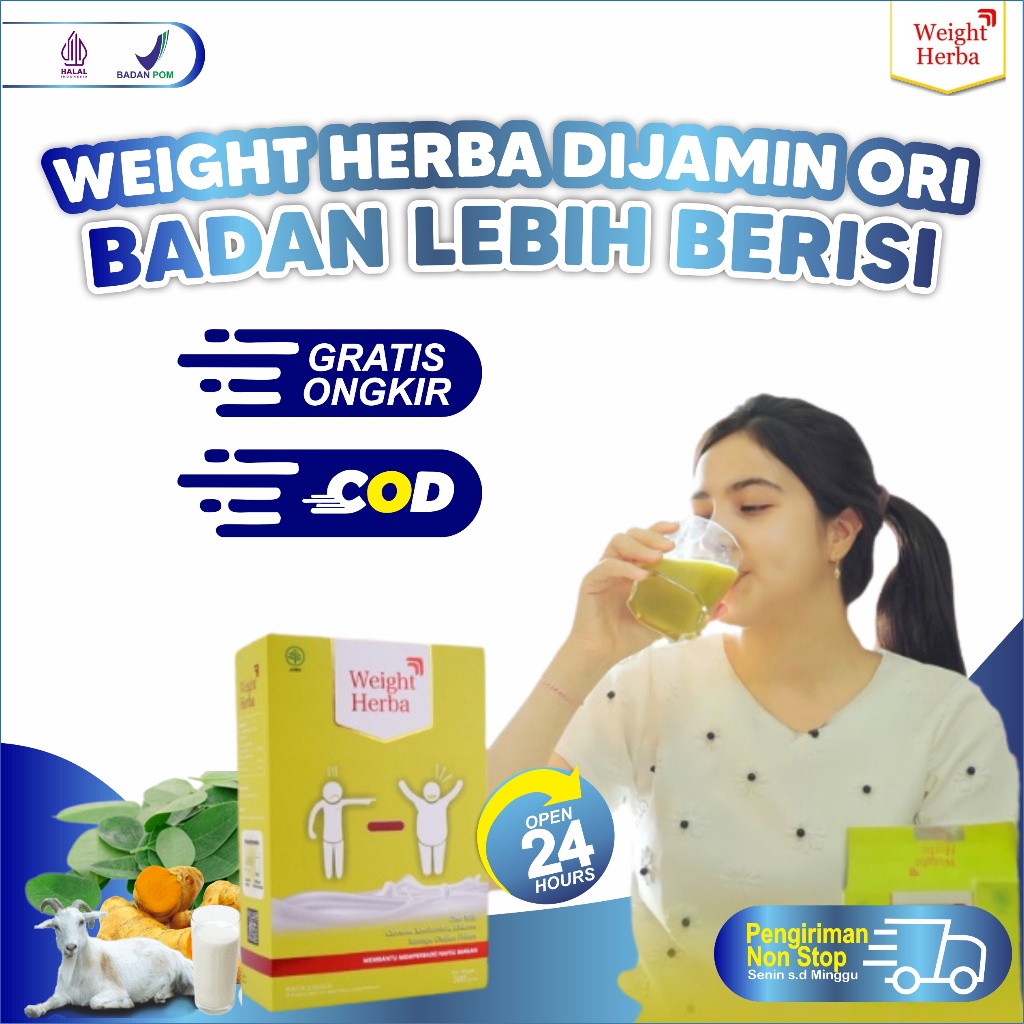 

WEIGHT HERBA SUSU PENAMBAH BERAT BADAN TANPA GULA & OLAHRAGA