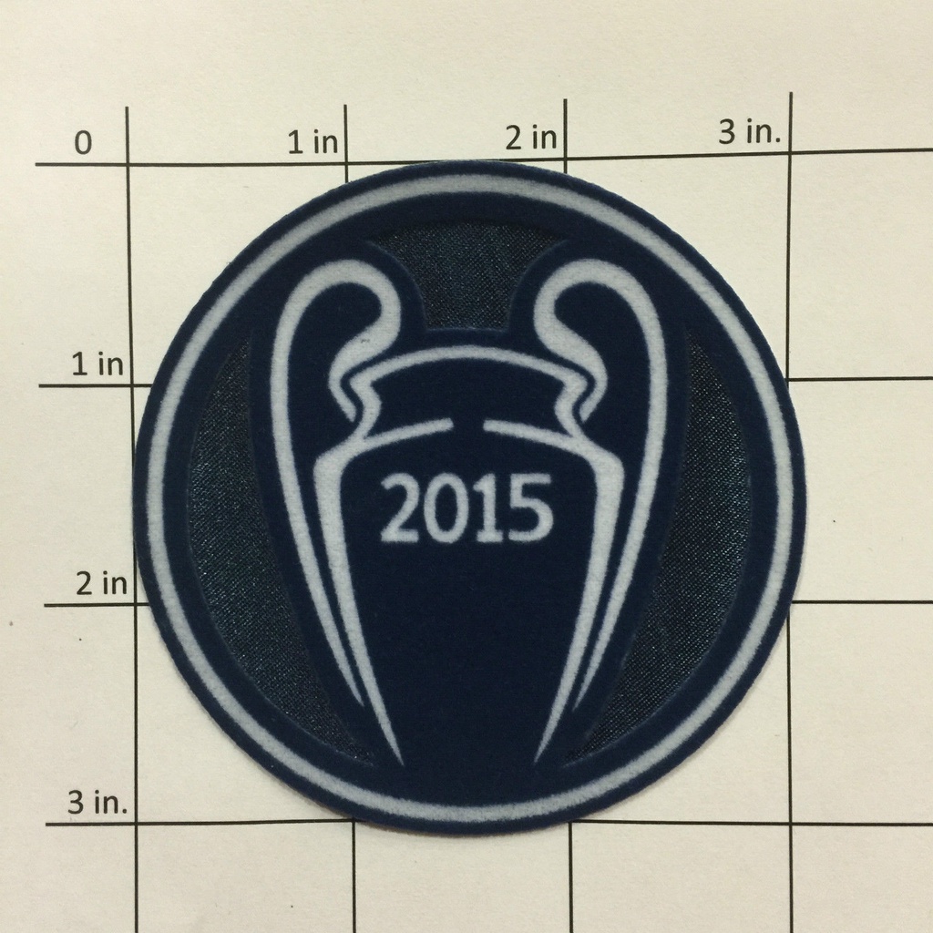 Bordir Jual Berbagai Patch Logo Klub Juara Liga Eropa Champion 22/23 Emblem Press Real Madrid 14 kal