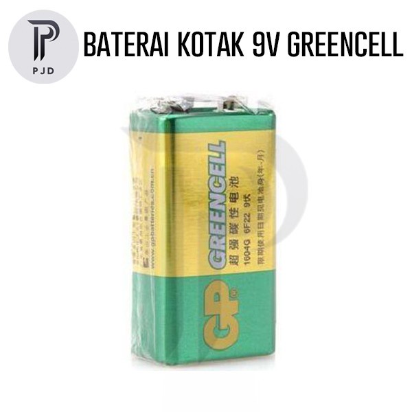 Batre Baterai Battery Greencell GP 9V / Baterai Kotak 9V 6F22