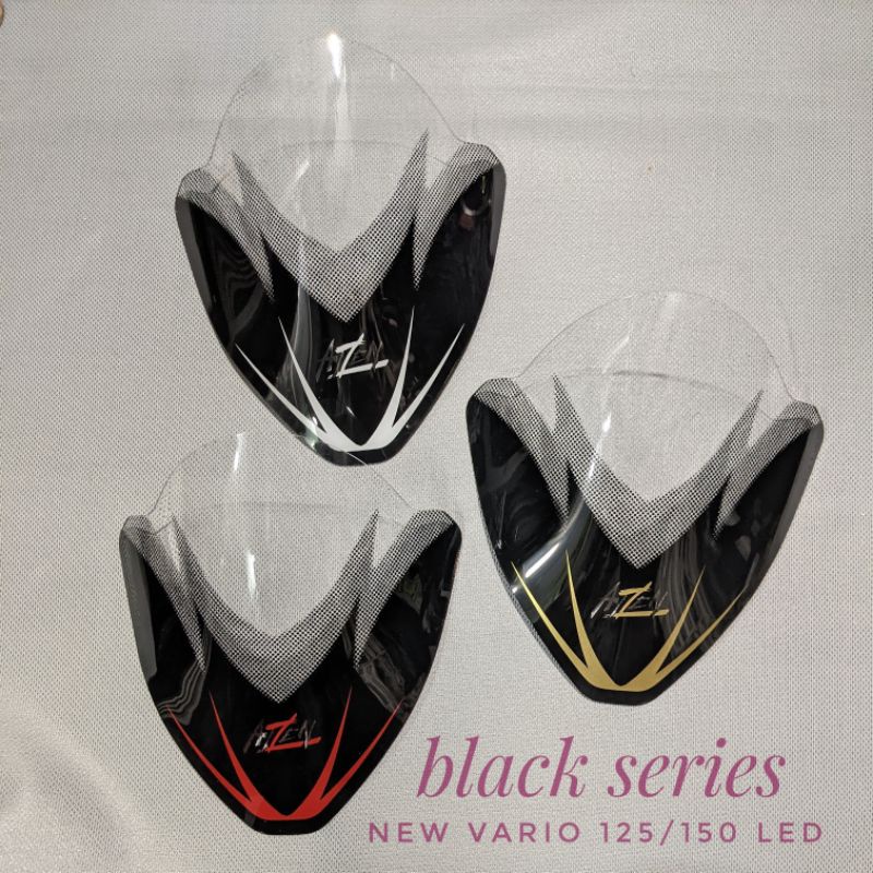 windshield visor vario 125 150 new bening, smoke - windshield motor