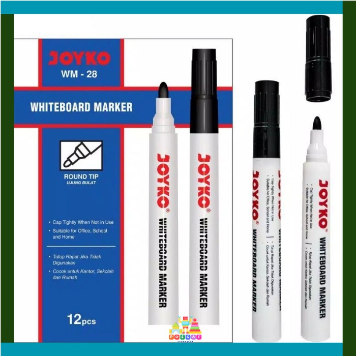 

WhiteBoard Marker Spidol Joyko WM-28 HITAM