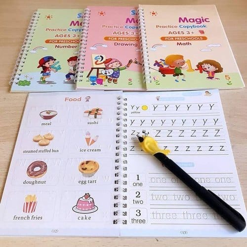 

OM Buku Belajar Anak Sank Magic 1 Set Isi 4 Buku dan Pulpen Set Buku Latihan Belajar Menulis PAUD Preschool TK