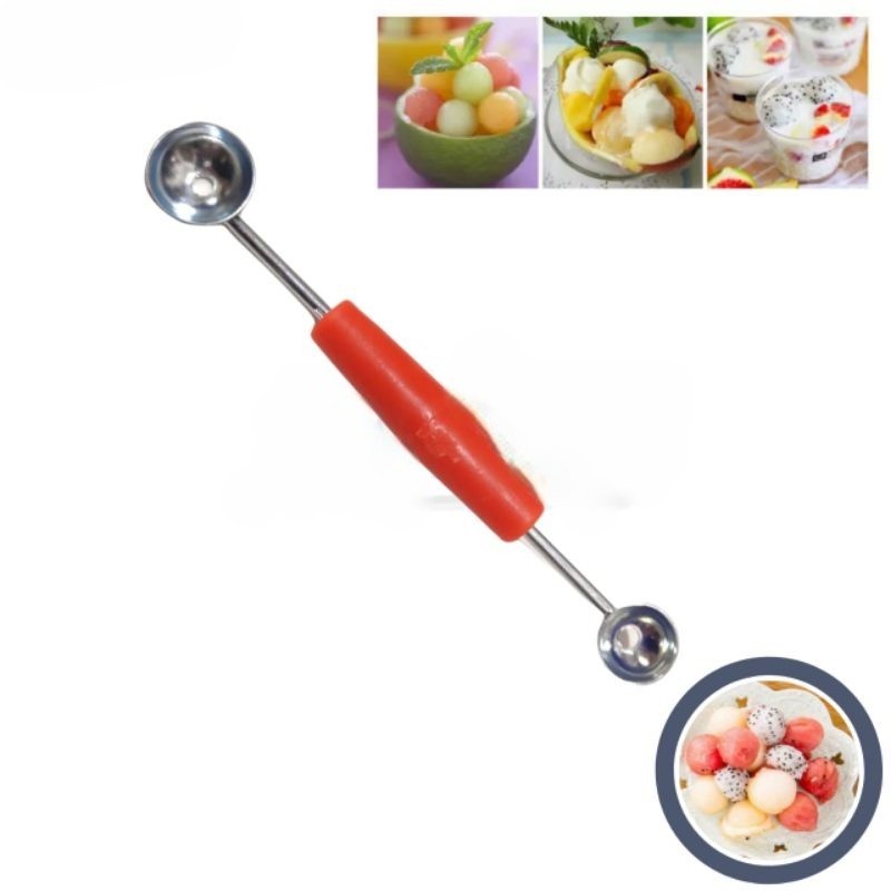 DHW Kerokan Buah Bulat Cocktail Cetakan Es Buah Blewah Melon Semangka