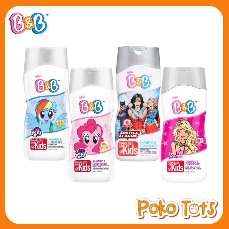 B&B Kids Shampoo and Conditioner My Little Pony 200ml Shampo & Kondisioner Anak JB