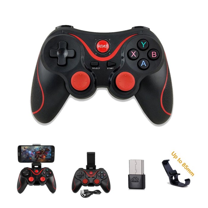 MURAH-  Stik Ps Bluetooth Wireless Hp Gamepad X3 Original Bluetooth Wireless - PS2- 1.2.23