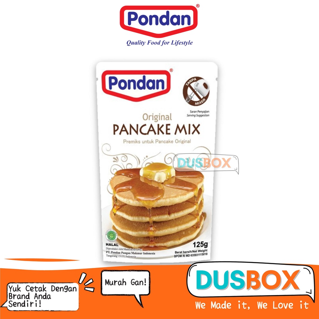 

Pondan Pancake Mix / Pancake Instan pondan / Tepung Pancake Instan 125g / Tepung Pancake Pondan / Tepung Premix Pancake