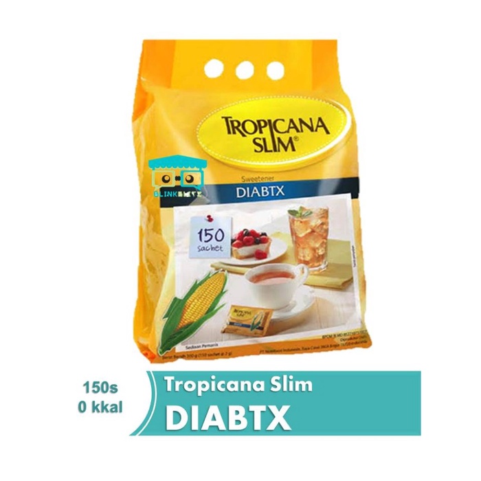 

KD-76 Gula Tropicana Slim Diabtx Sweetener 150 Sachet Grosir Diabetes