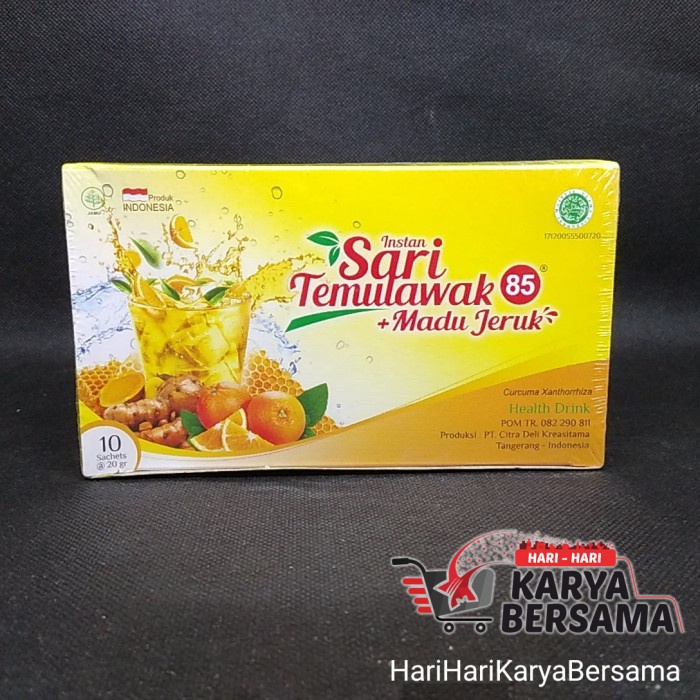 

SARI TEMULAWAK 85 MADU JERUK BOX 10'S X 20GR