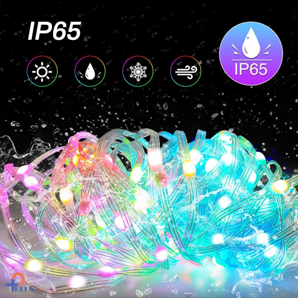 [ Pplus } Lampu Led Strip Running RGB  10m &amp; 5m Smart App Bluetooth + Remote colokan USB / Lampu Natal smart App Warna warni