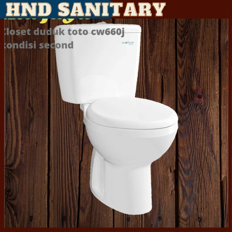 HNDsanitary  closet closed klosed kloset toilet wc duduk bekas toto cw660j tombol atas