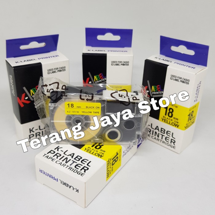 

K-Label Printer Tape Catridge for Casio 18mm KZ-18YW K-Label 18mm 18YW