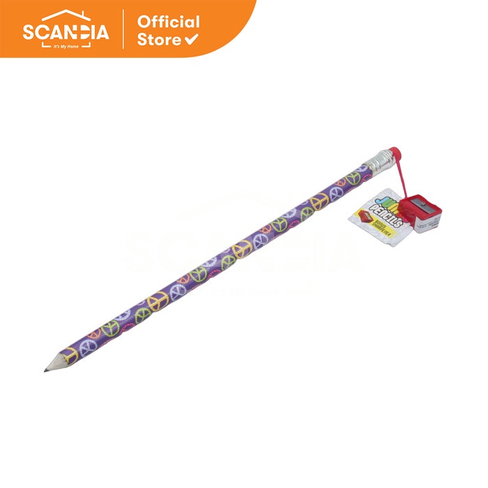 

SCANDIA Pensil Jumbo With Sharp & Eeraser Purple (SE0086)